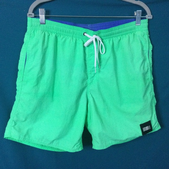 O'Neill Swim Sports Shorts Neon Green Hyperdry Lined - Picture 11 of 12